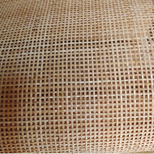 Roll of checkered real Indonesian rattan cane webbing, 16 in wide