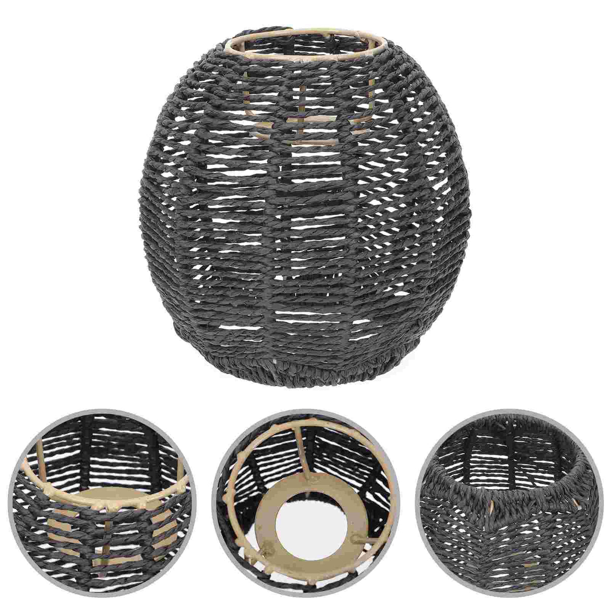 Light Filtered by Black Rattan