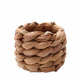 Chunky braided natural rattan napkin ring