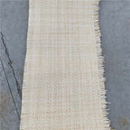 Sheet of natural rattan cane webbing with a crosshatch weave