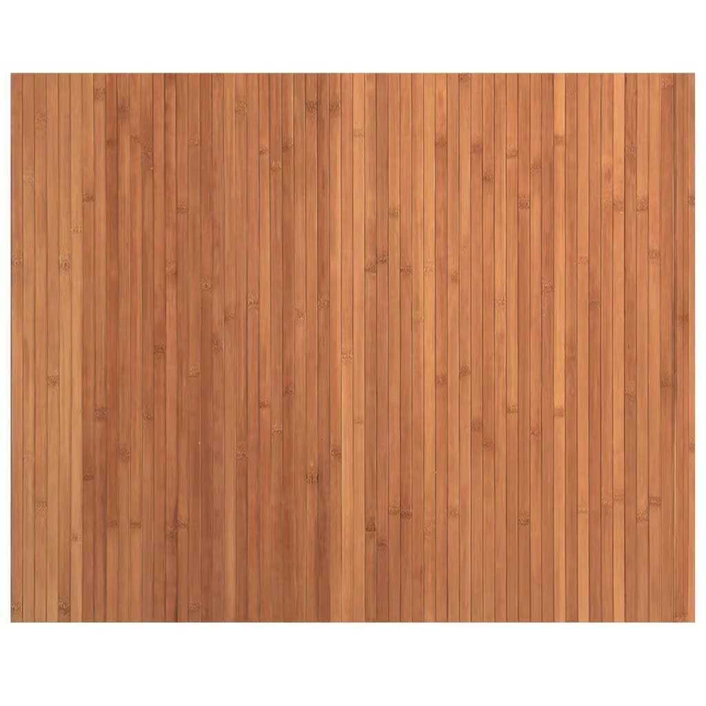 Caramel bamboo slat rug surface