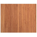 Caramel bamboo slat rug surface