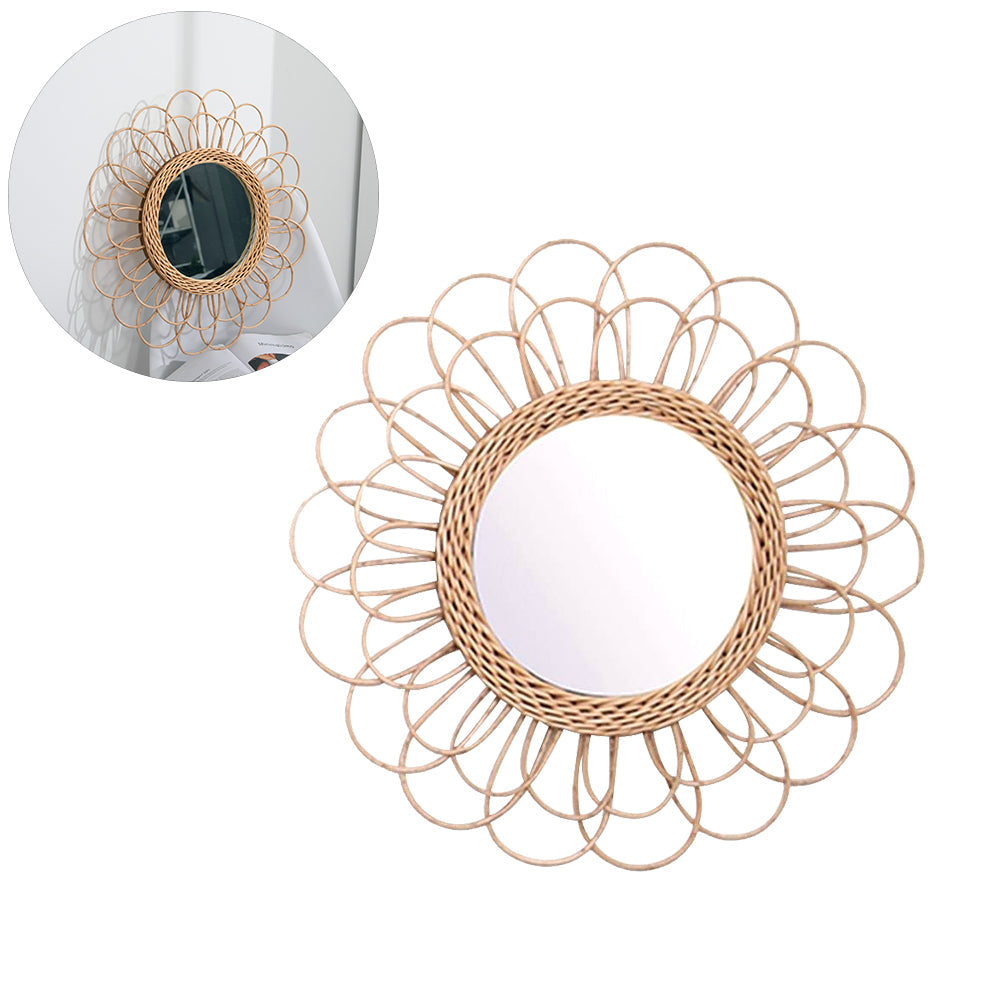 A generous corolla of looped rattan petals.