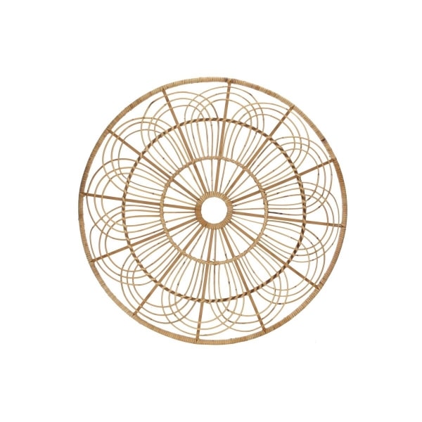 A Hand Woven Rattan Rosette