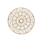 Large round rattan rosette wall decor