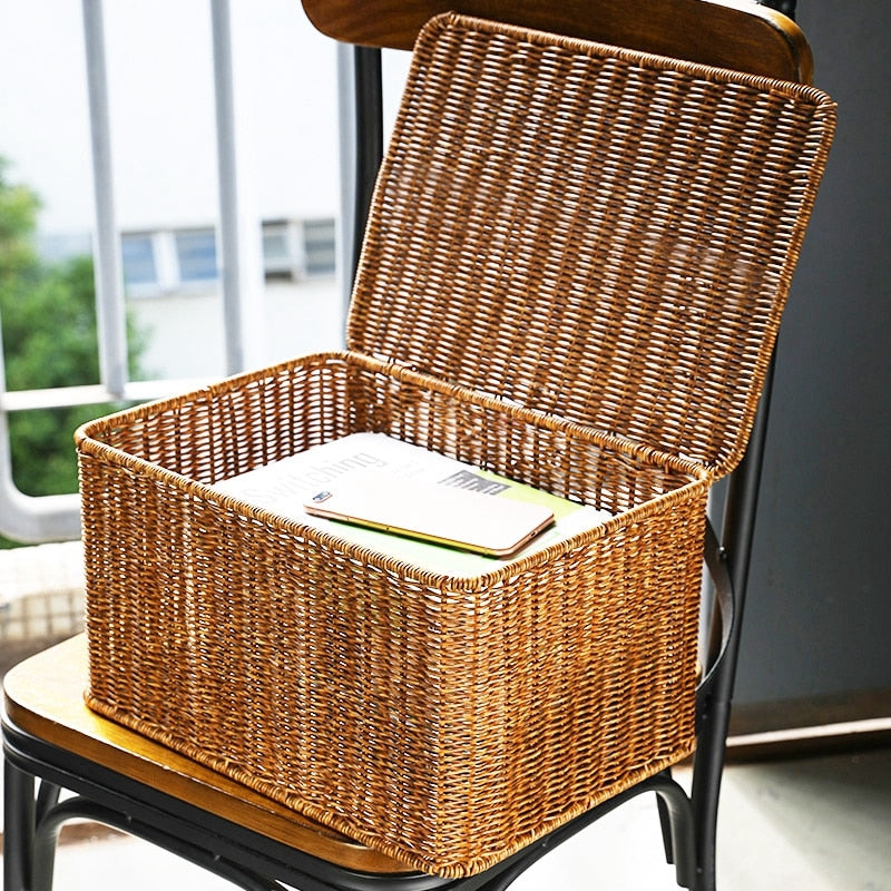 Woven Storage With a Lid
