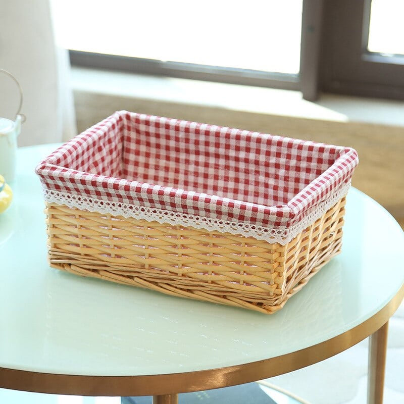 Hand Woven Rattan, Cotton Liner