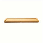 Long narrow rectangular bamboo tray