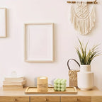 Long narrow rectangular bamboo tray