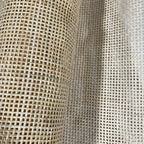 Roll of natural open weave rattan cane webbing