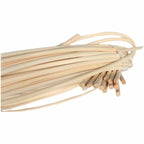 Coil of natural rattan reed core for caning and basketry