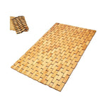 Natural bamboo mosaic mat that rolls up