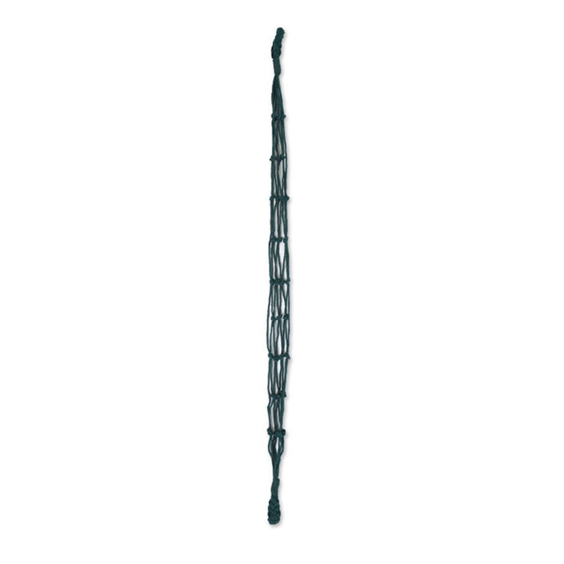 Long hanging holder knotted by hand in natural fiber rope
