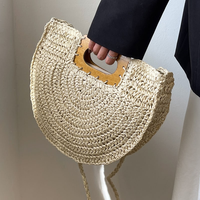 Woven Rattan, Natural Wood