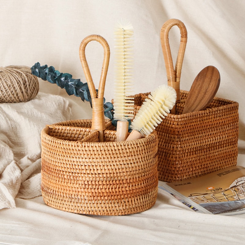 Hand Woven Rattan Storage