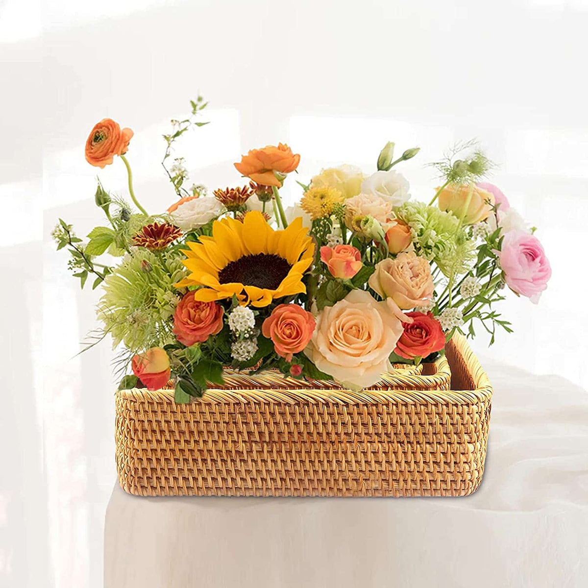 Hand Woven Rattan Storage