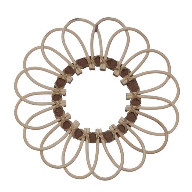 A Rattan Mirror With Two Roles