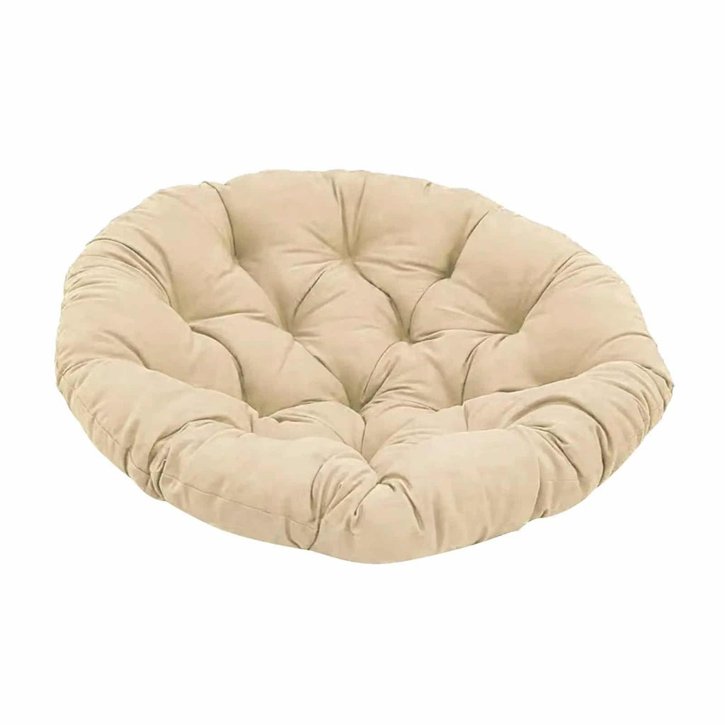 Round padded cushion for a rattan papasan chair in beige, blue or gray