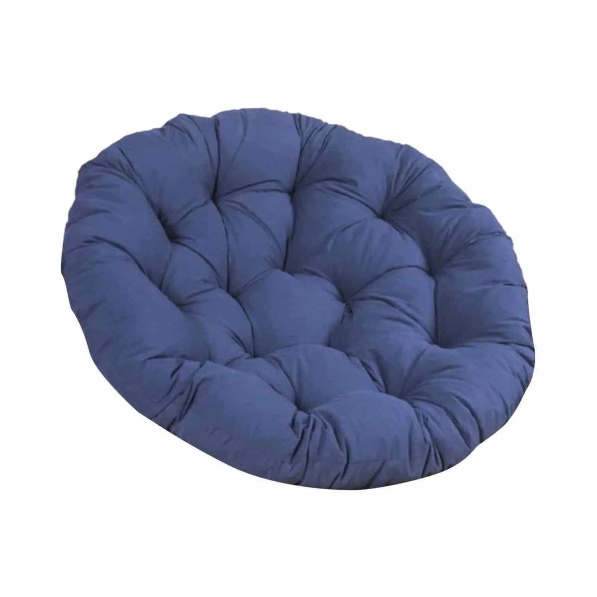 Round padded cushion for a rattan papasan chair in beige, blue or gray
