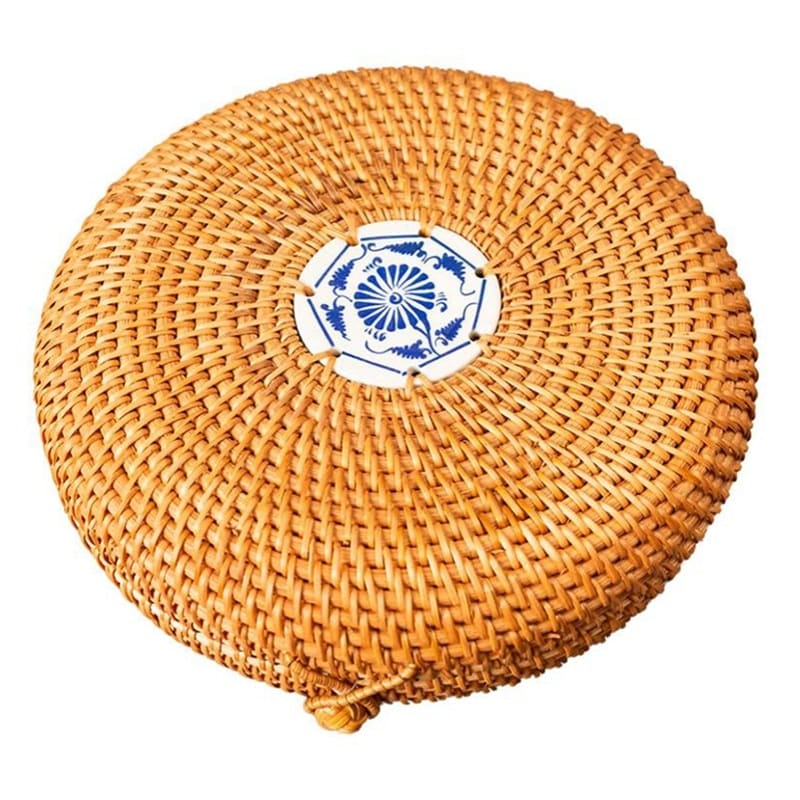 Round, Hand Woven Storage