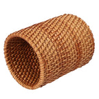 Round hand woven rattan utensil holder