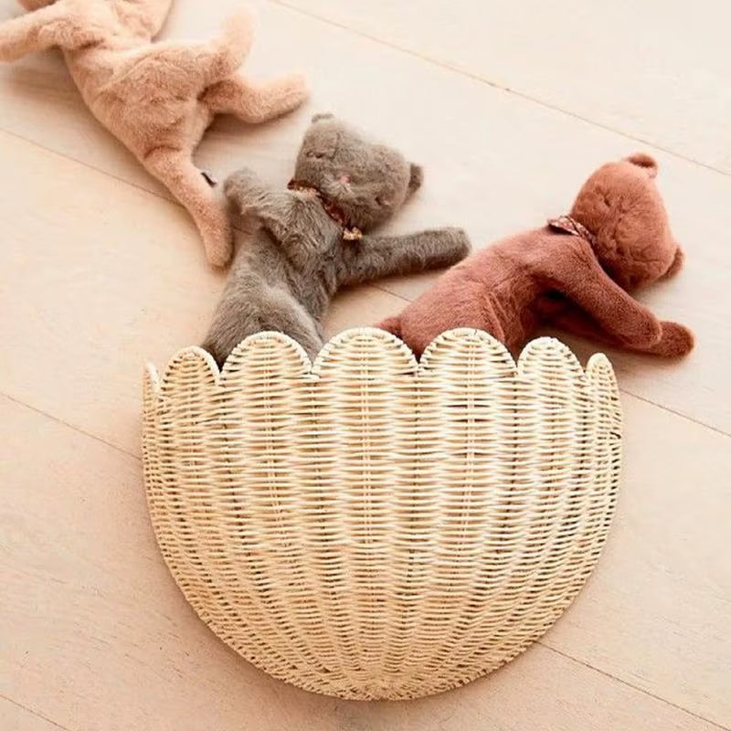 Hand Woven Rattan on the Wall