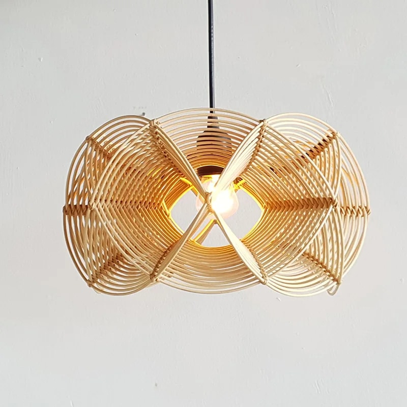 A One of a Kind Rattan Light