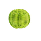 Two small woven clip on bulb shades in green or white