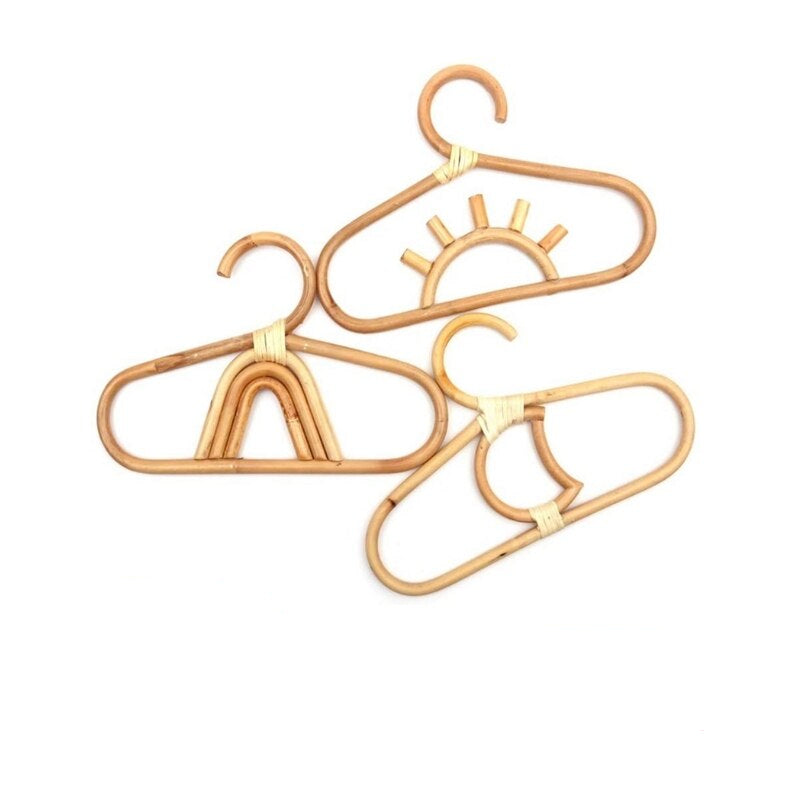 A Set of 3 Rattan Kids' Hangers