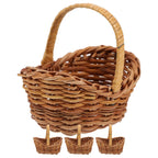 Tiny woven baskets with handles
