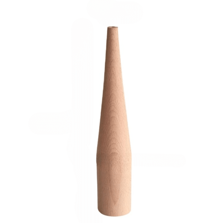 Slim tapered natural bamboo bud vase