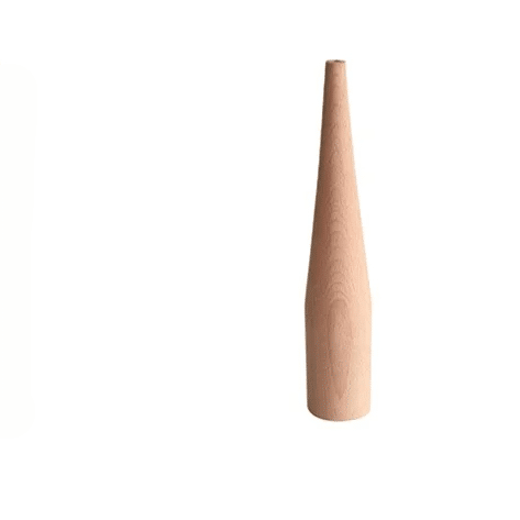 Slim tapered natural bamboo bud vase