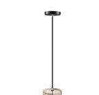 Slim woven cylinder pendant light