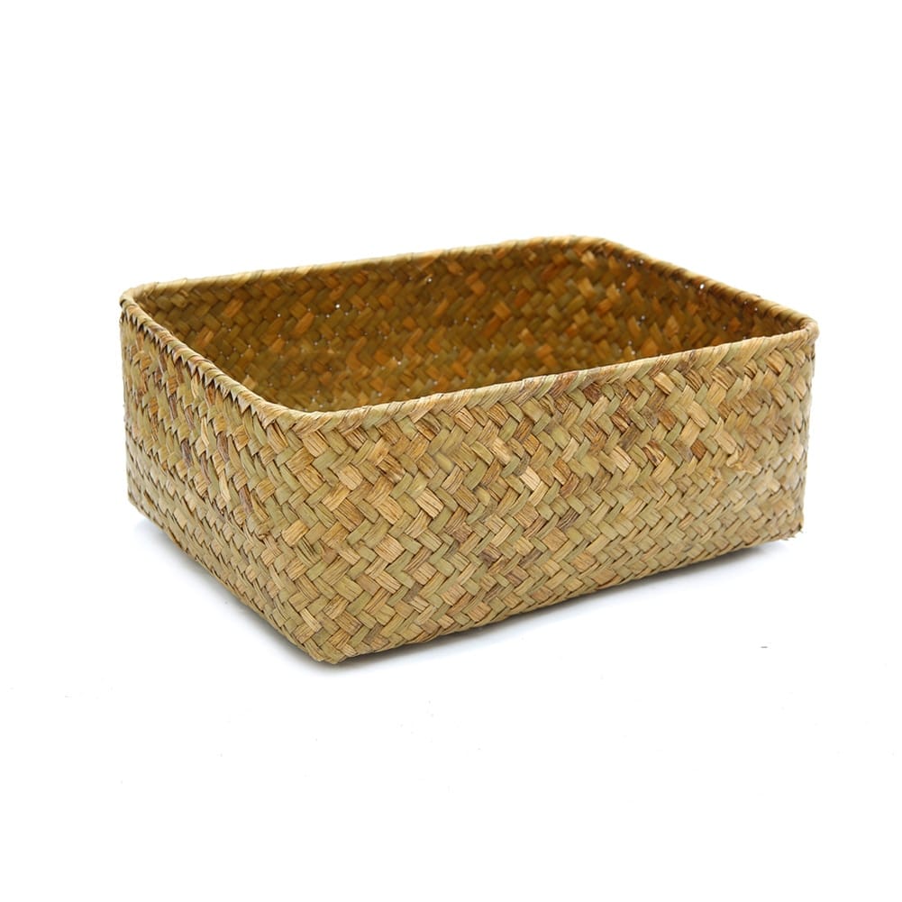 Small rectangular woven basket