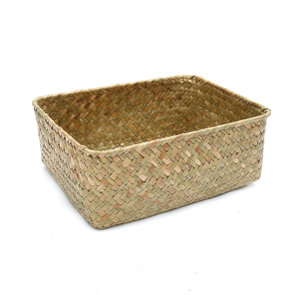 Small rectangular woven basket