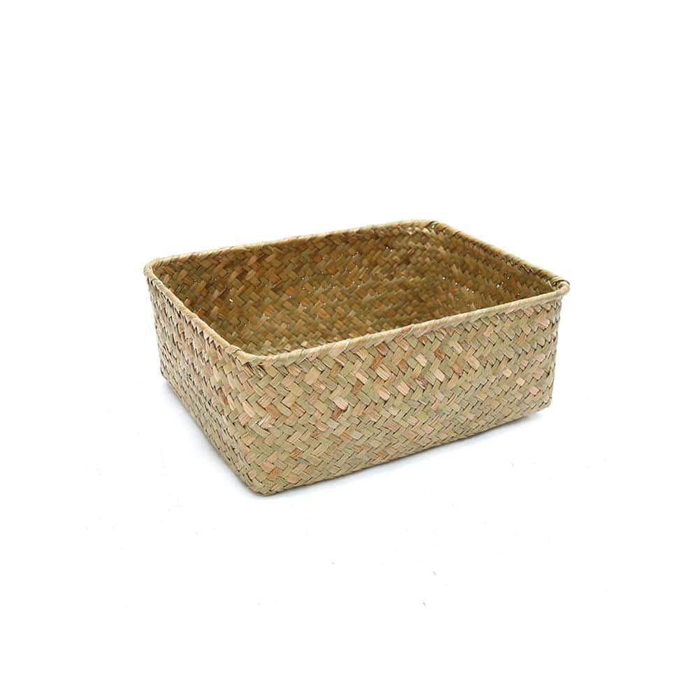 Small rectangular woven basket