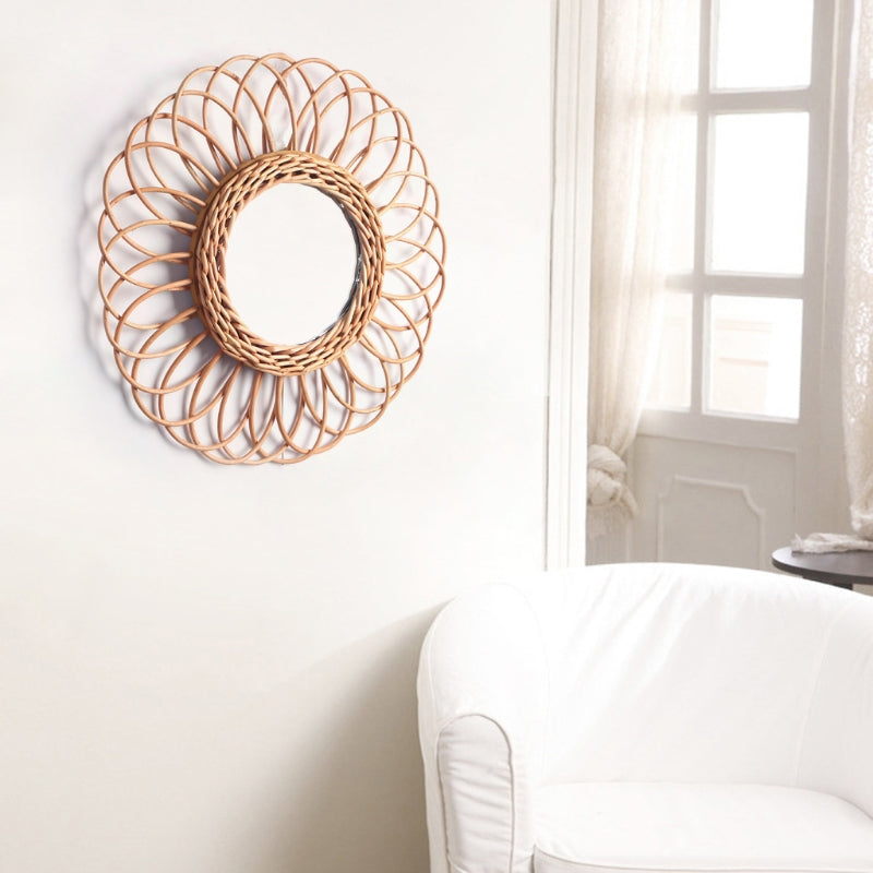 Overlapping petals in a spiral pattern.
