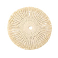 Straw look placemat with organic curves and a pastoral woven pattern