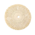 Straw look placemat with organic curves and a pastoral woven pattern