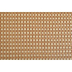 Green tatami mat with a brown border in a living room
