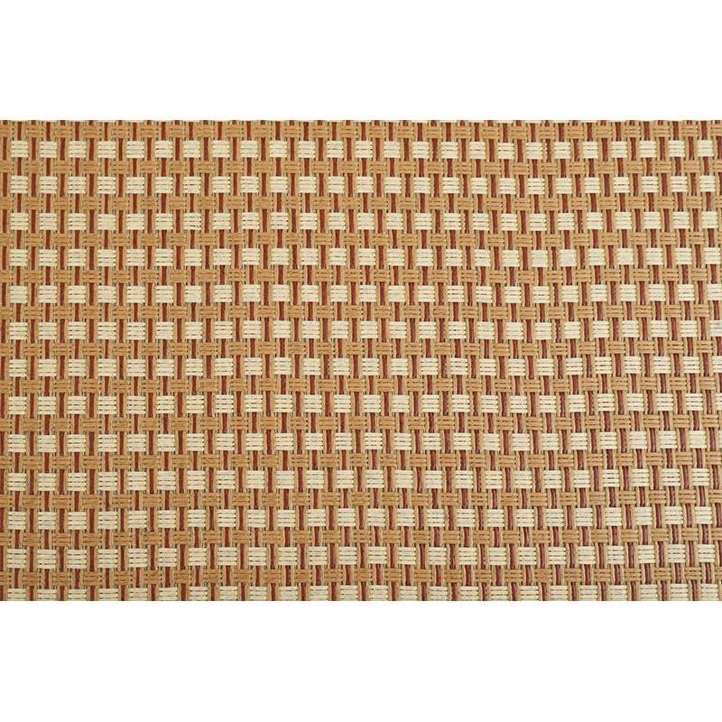 Green tatami mat with a brown border in a living room