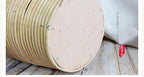 Group of tall natural bamboo floor vases in three heights