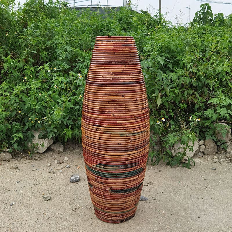Coiled Bamboo in Dark Tones