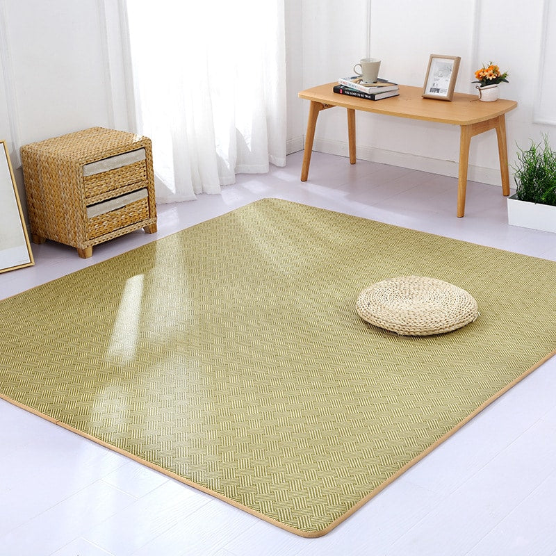 Woven Rattan Underfoot