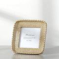 Square frame with woven rattan look border