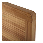 Headboard with hand woven rattan set in a solid wood frame
