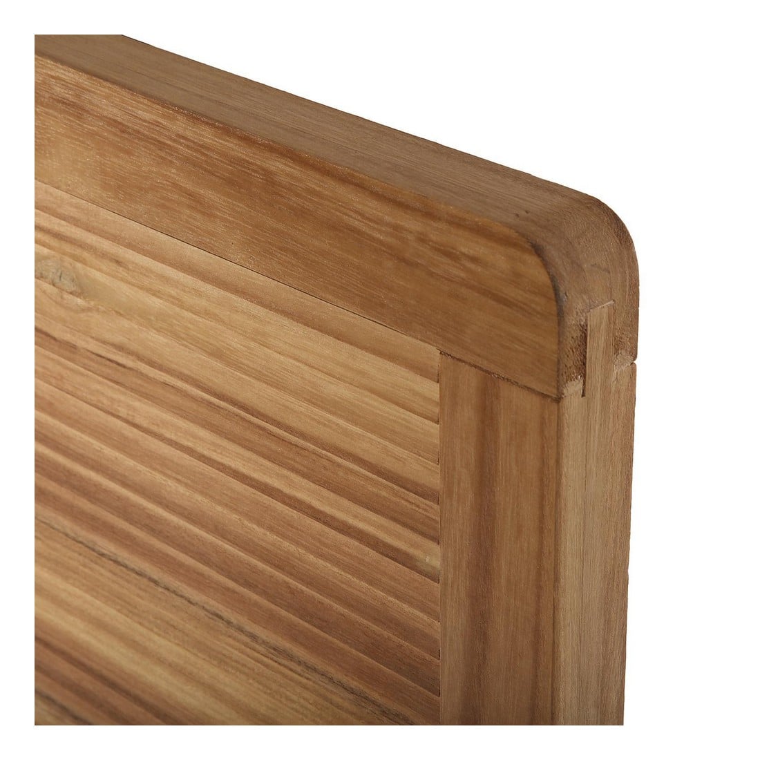 Headboard with hand woven rattan set in a solid wood frame