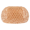 Openwork woven bamboo dome lamp shade