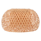 Openwork woven bamboo dome lamp shade
