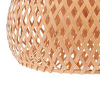 Openwork woven bamboo dome lamp shade